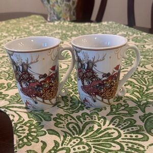 Holiday Reindeer Sleigh Mugs William Sonoma Twas the Night before Christmas